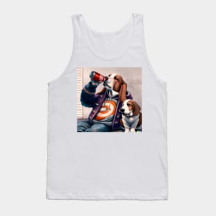 Father and son basset hounds Tank Top